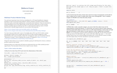 Do Data Analytics And Coding In R Programming