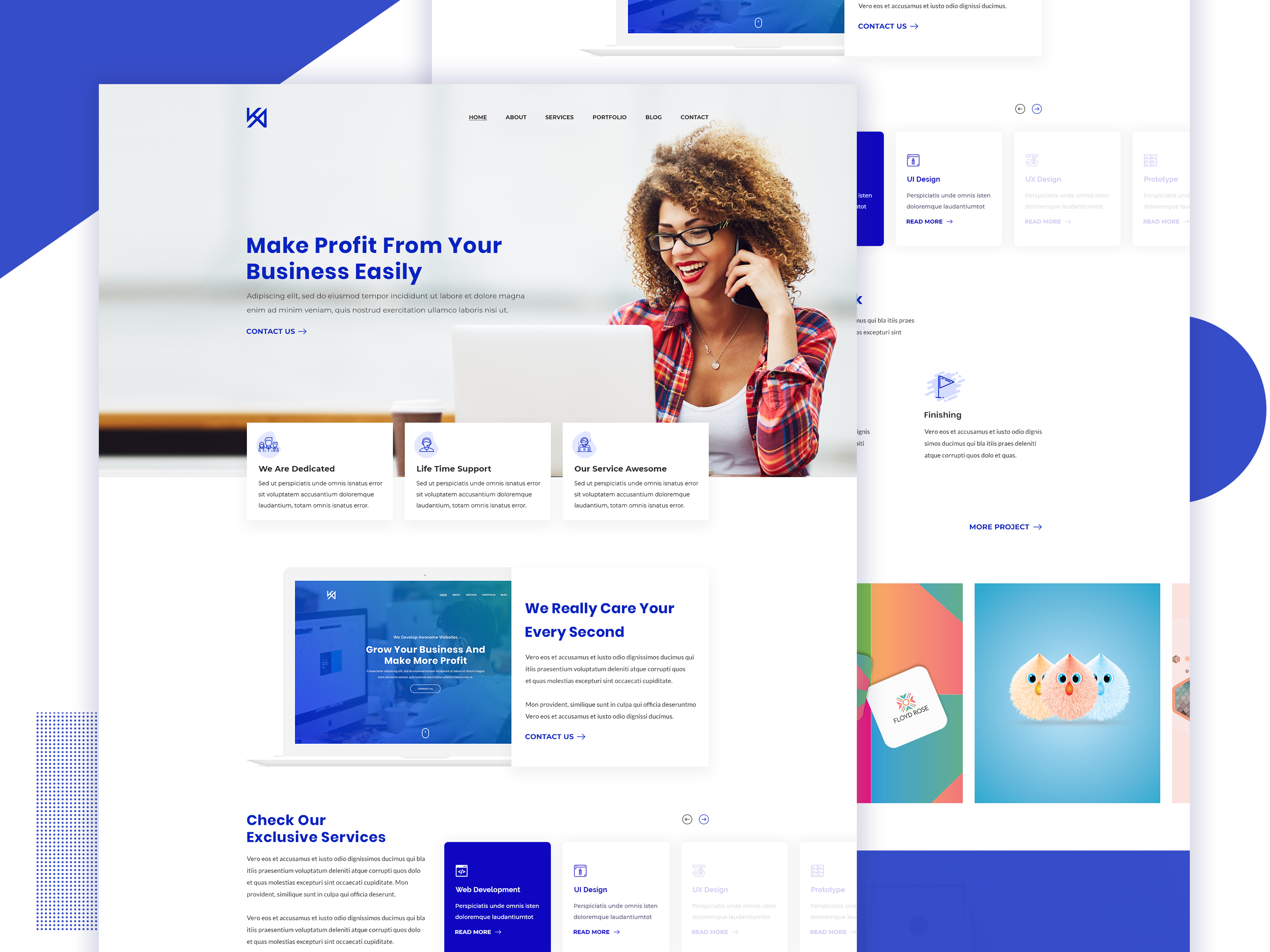 Design Photoshop Or Psd Web Template, Figma Website Design