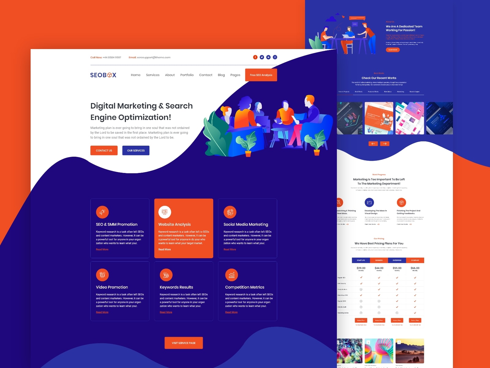 Design Photoshop Or Psd Web Template, Figma Website Design