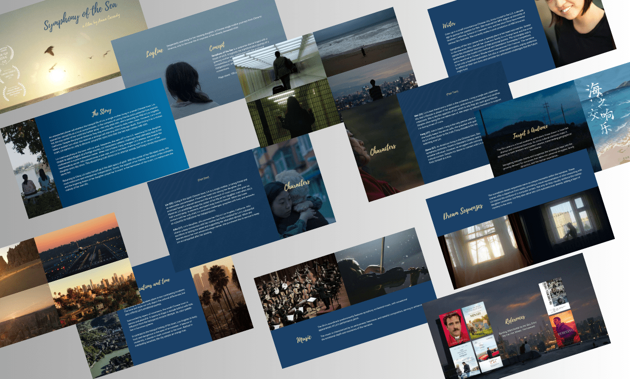 Design A Film Pitch Deck, Dossier, Epk, Bible, Moodboard For Movies, Tv, Web