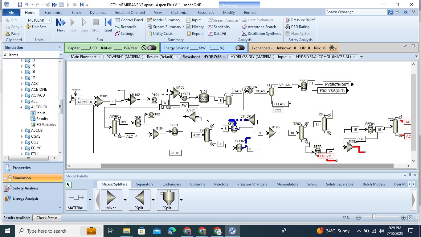 Do Process Simulation In Aspen Plus And Hysys And Chemical Engineering Work