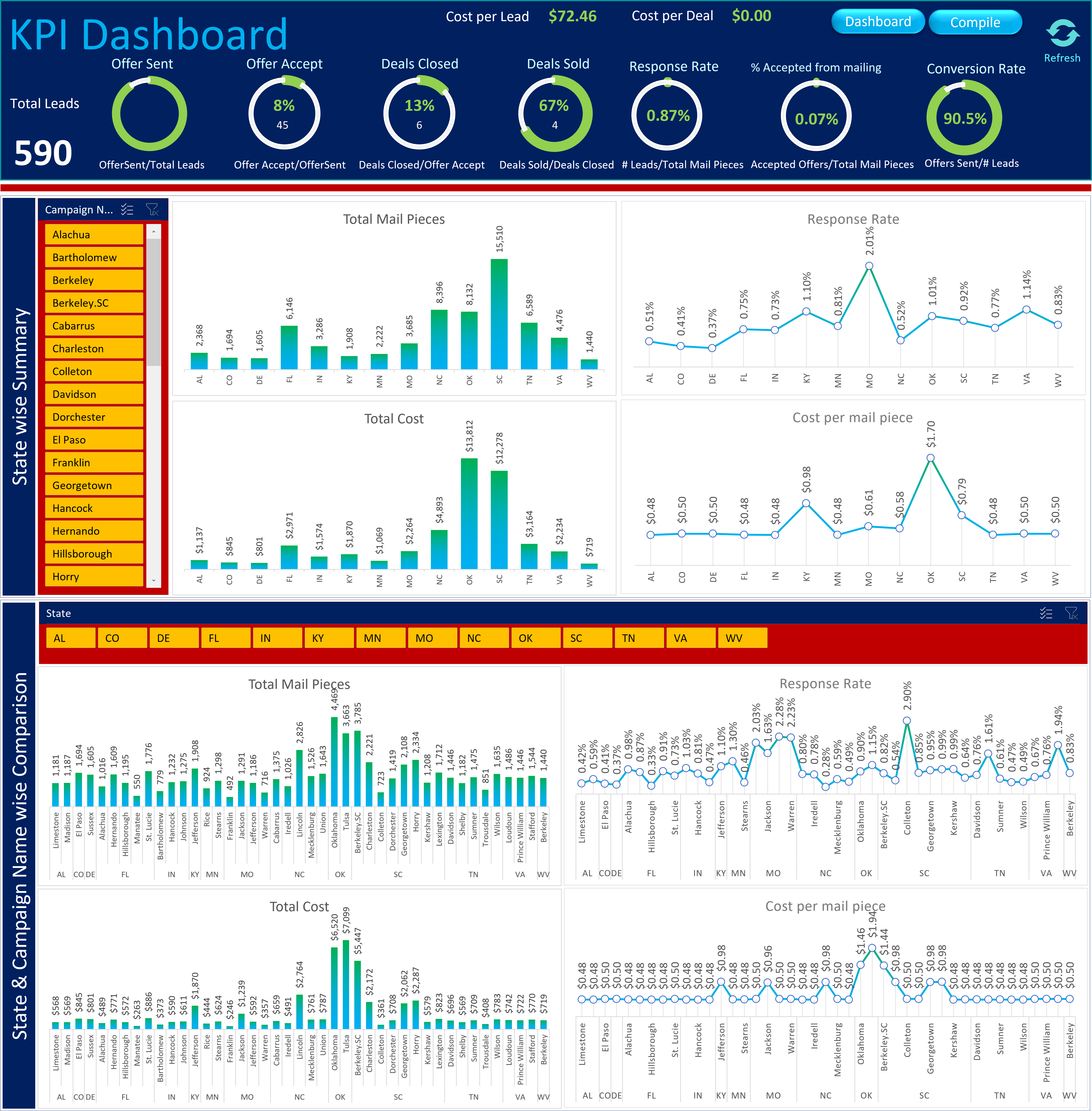 Do Professional Infographic Automated Excel Dashboard