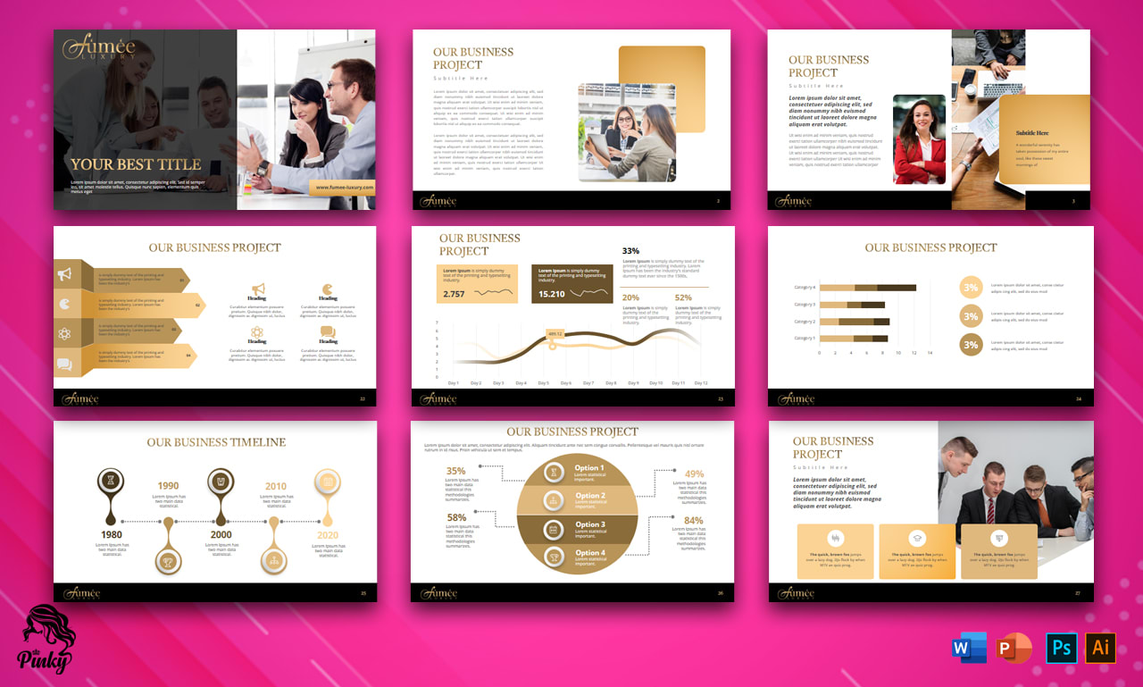 Design Premium Word Template, Powerpoint Presentation Or Template