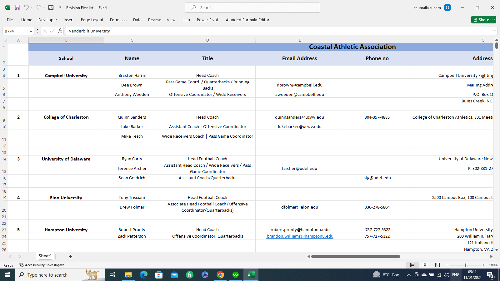 Do Data Entry In Low Price And Create Databases In Excel