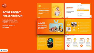 Design Presentation, Google Slides, Powerpoint Template, Pitch Deck