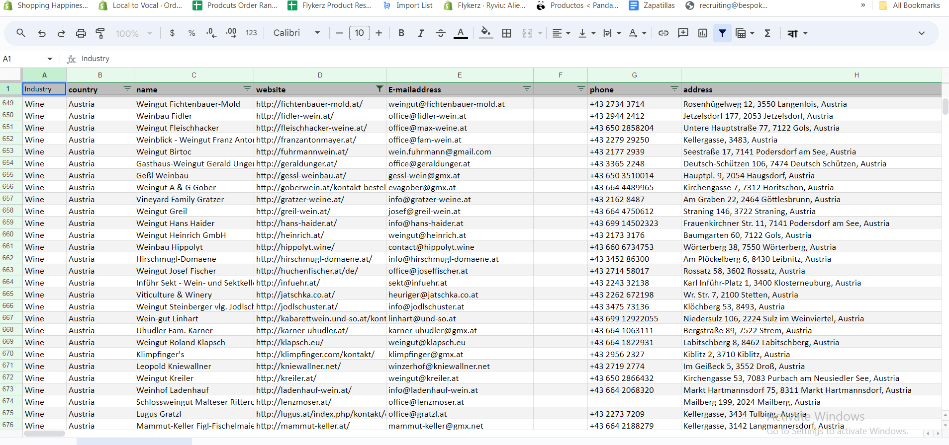 Collect Email Lists Address, Excel Data Entry, Data Scraping