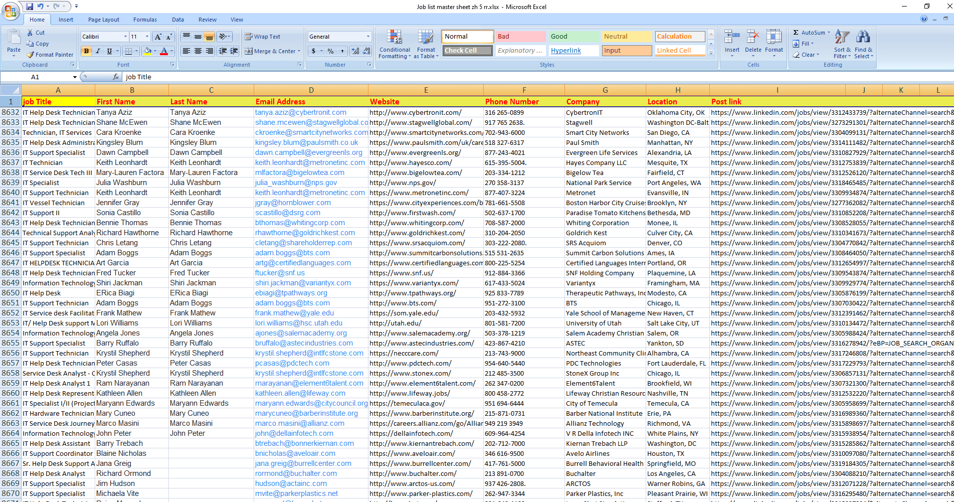 Do Accurate Data Entry, Copy Paste Job, Web Research And Excel Data Entry Job